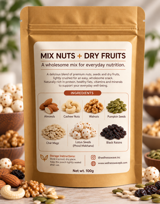 Mix Nuts + Dry Fruits (100gm)