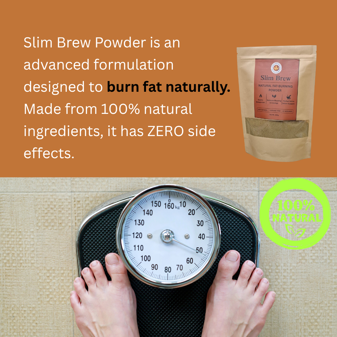 Slim Brew - Fat Burning Powder (100% Natural) - (60 servings)