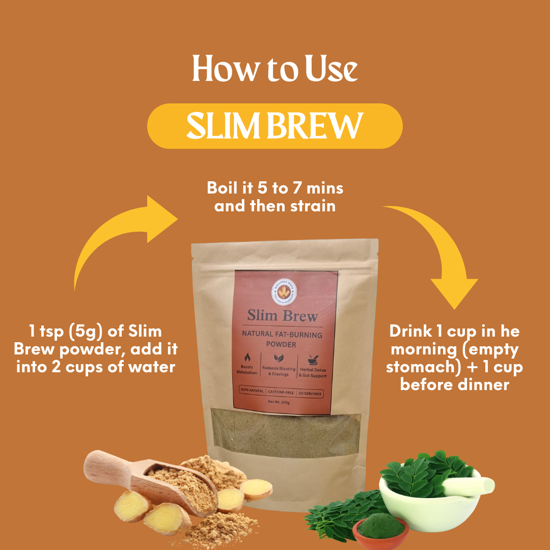 Slim Brew - Fat Burning Powder (100% Natural) - (60 servings)
