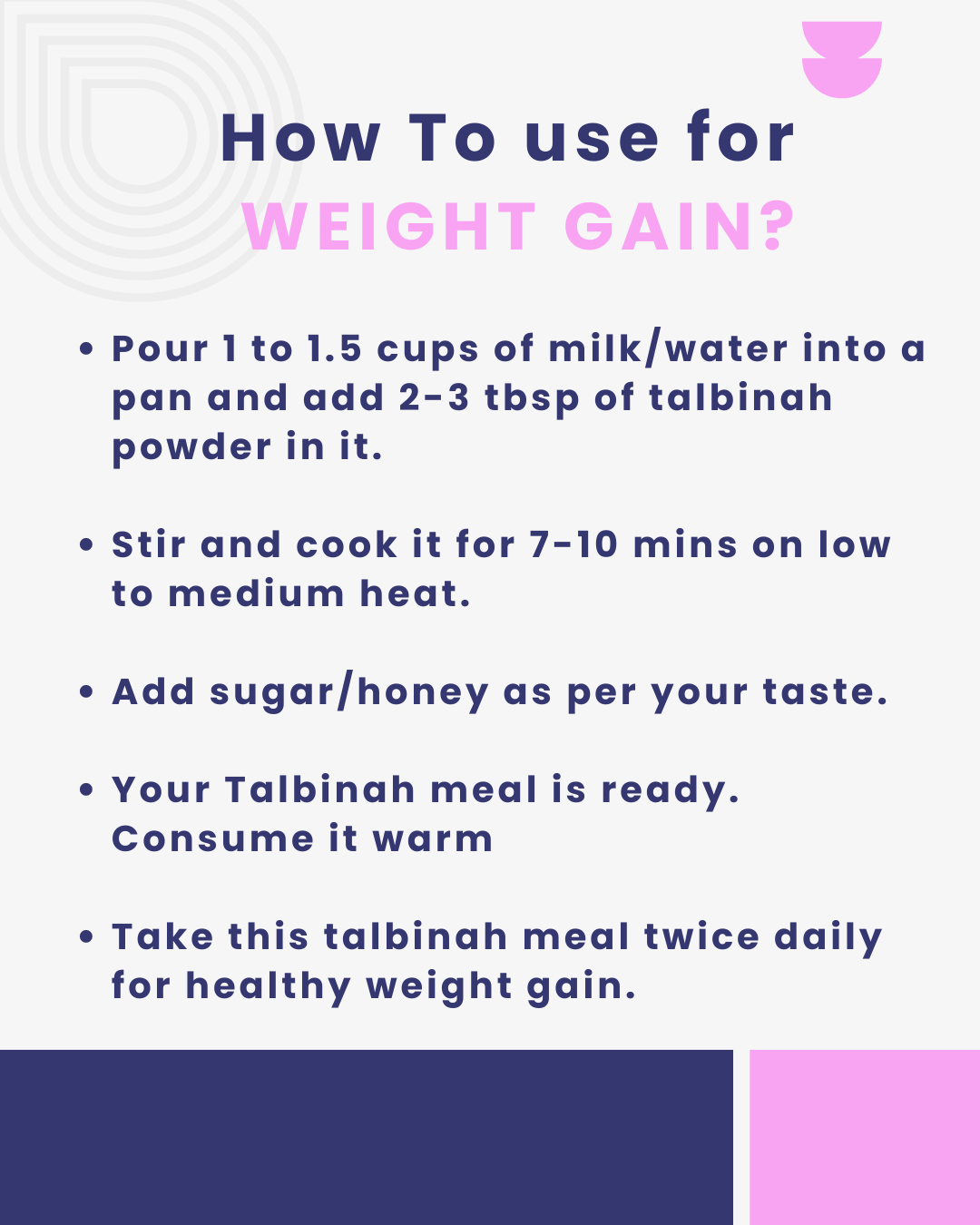 Talbinah for Weight Gain- 100% Organic