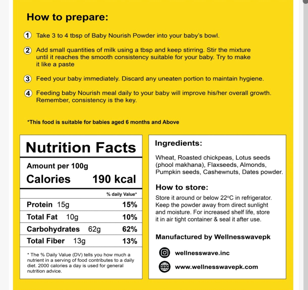 Baby Nourish- for babies growth (100% organic)