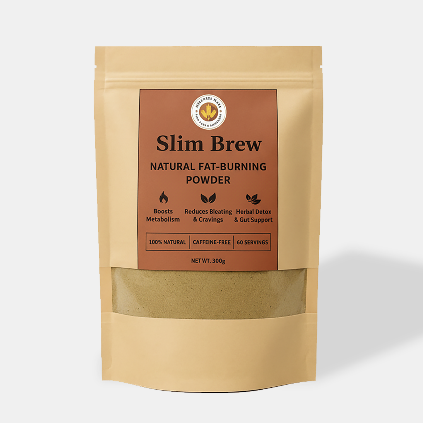 Slim Brew - Fat Burning Powder (100% Natural) - (60 servings)